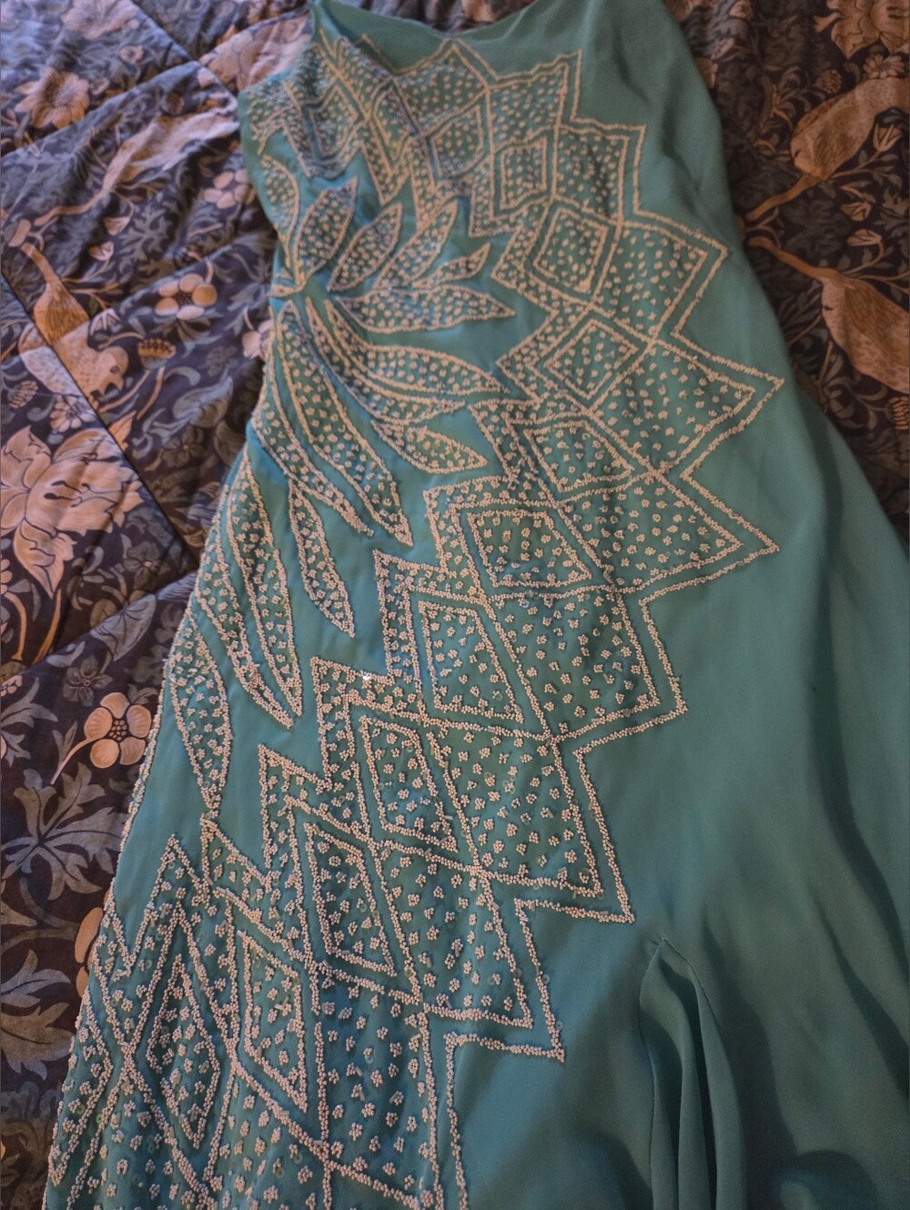 Y2k Aqua Dress - Picture 5 of 7